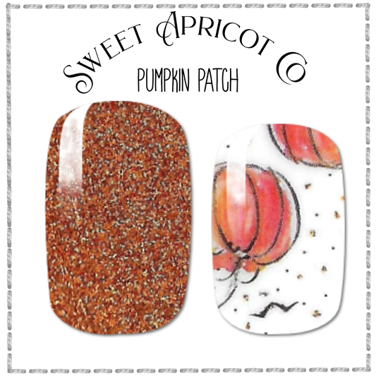 Pumpkin Patch Nail Wraps - so much fun!