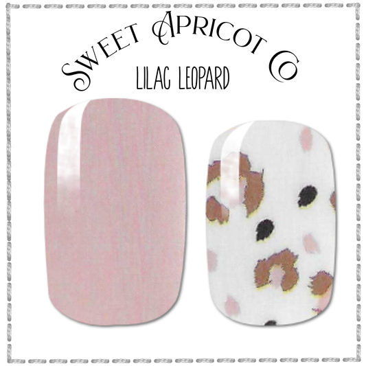 Lilac Leopard Nail Wraps - Gorgeous!