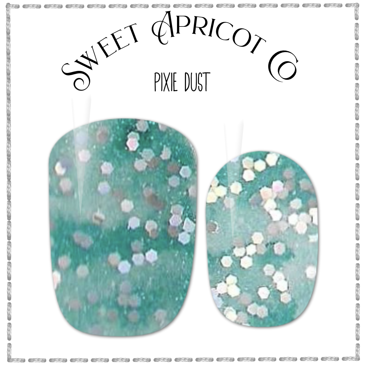 Pixie Dust Nail Wraps - Beautiful Glitter Design