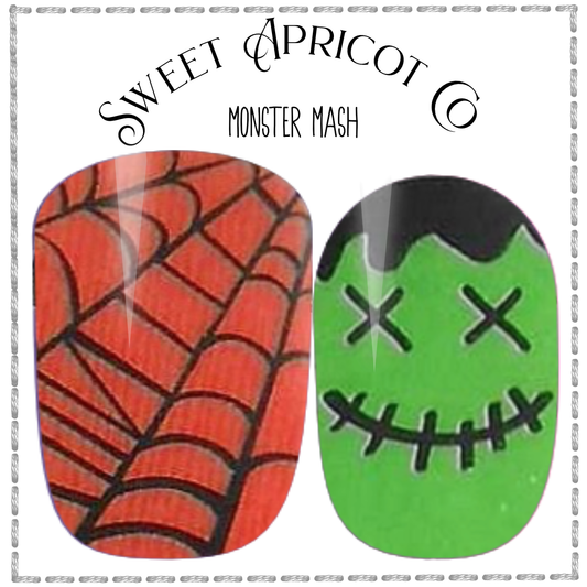 Monster Mash Nail Wraps - Fun Halloween Design