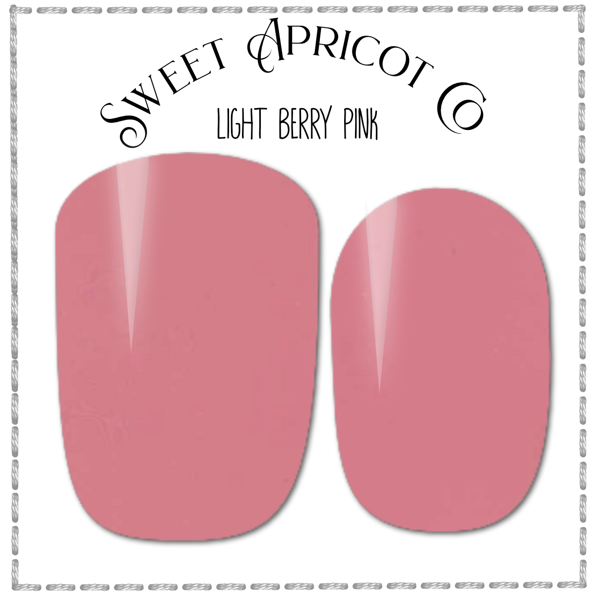 Light Berry Pink - Solid Color Nail Wraps