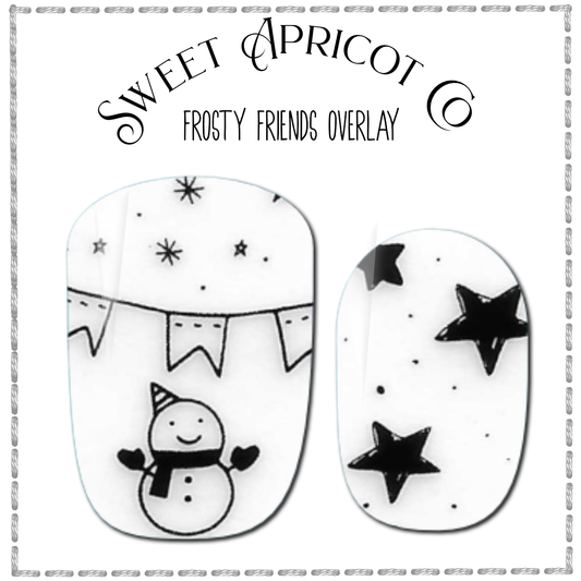 Frosty Friends Overlay Nail Wraps - Cute Winter Design