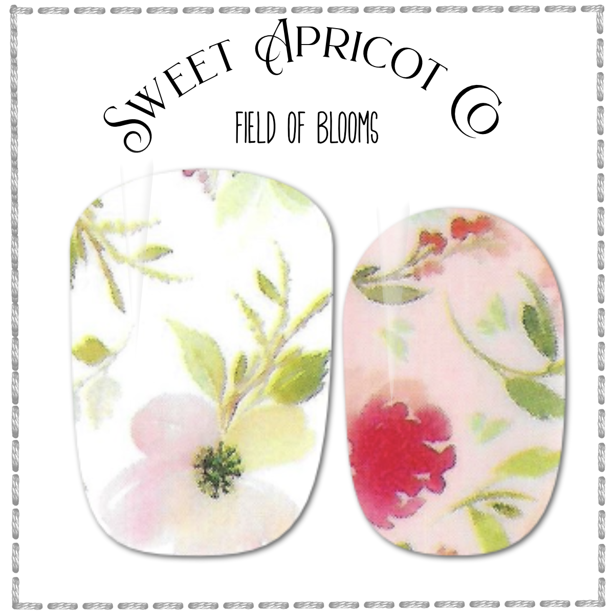 Field of Blooms Nail Wraps - Floral Design