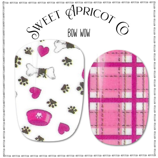 Bow Wow Nail Wraps - Playful Pet Design