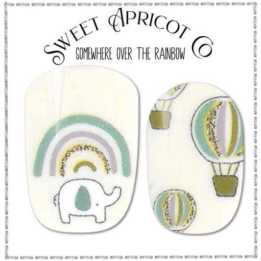 Somewhere Over the Rainbow Nail Wraps - Boho Design