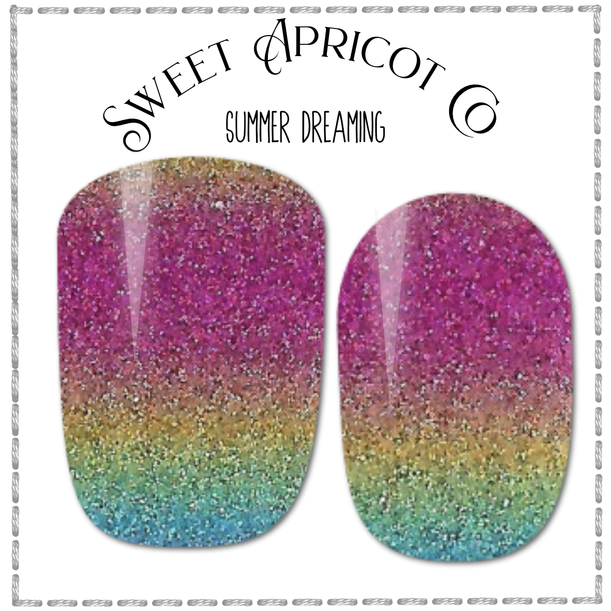 Summer Dreaming Nail Wraps - Ombre Glitter