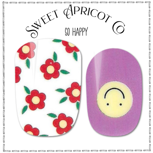 So Happy Nail Wraps - Cheerful Design