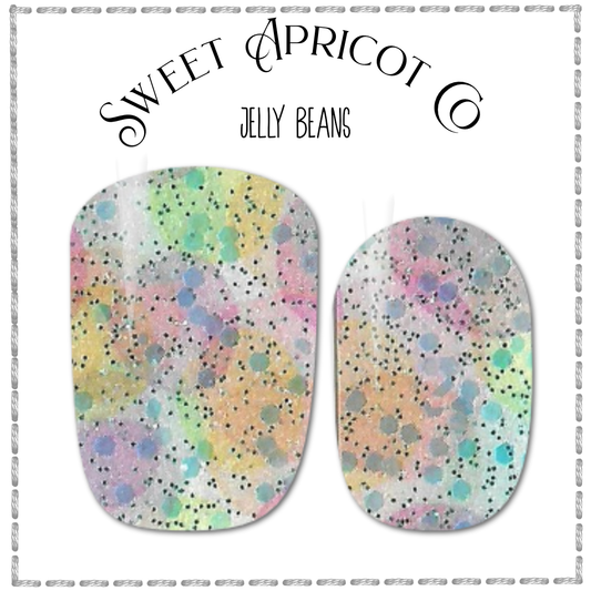 Jelly Beans Nail Wraps - Glitter