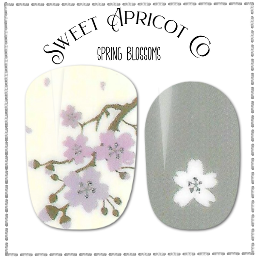 Spring Blossoms Nail Wraps - Floral Design