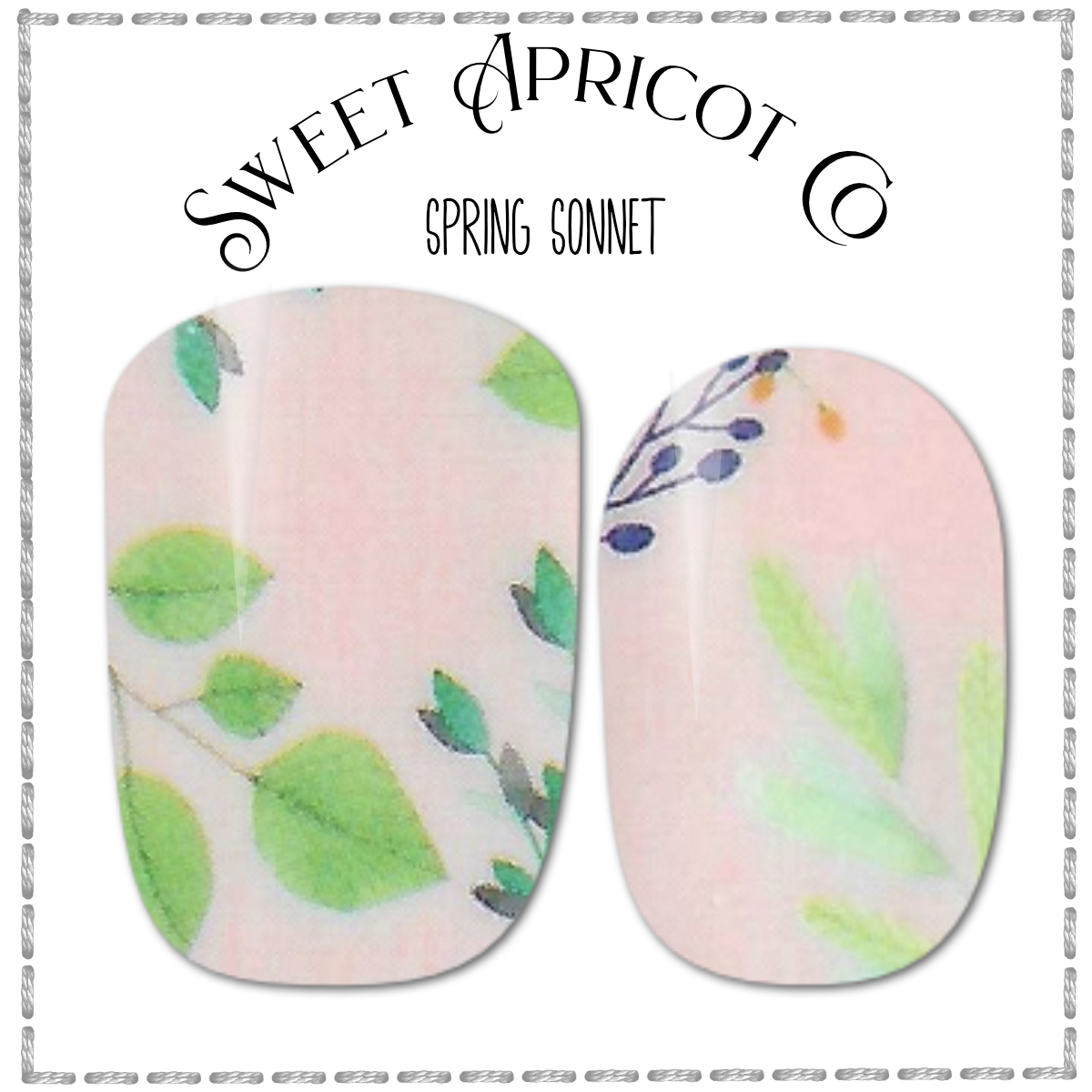 Spring Sonnet Nail Wraps - Floral Theme