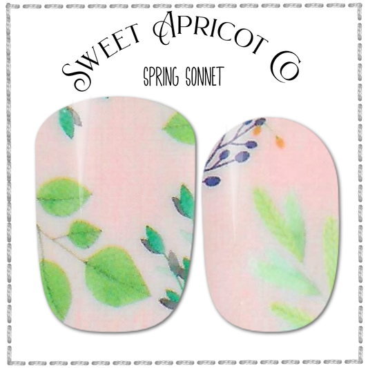 Spring Sonnet Nail Wraps - Floral Theme