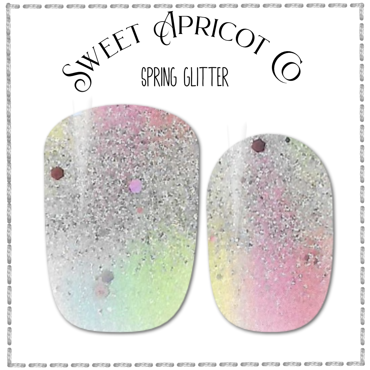 Spring Glitter Nail Wraps - Glitter