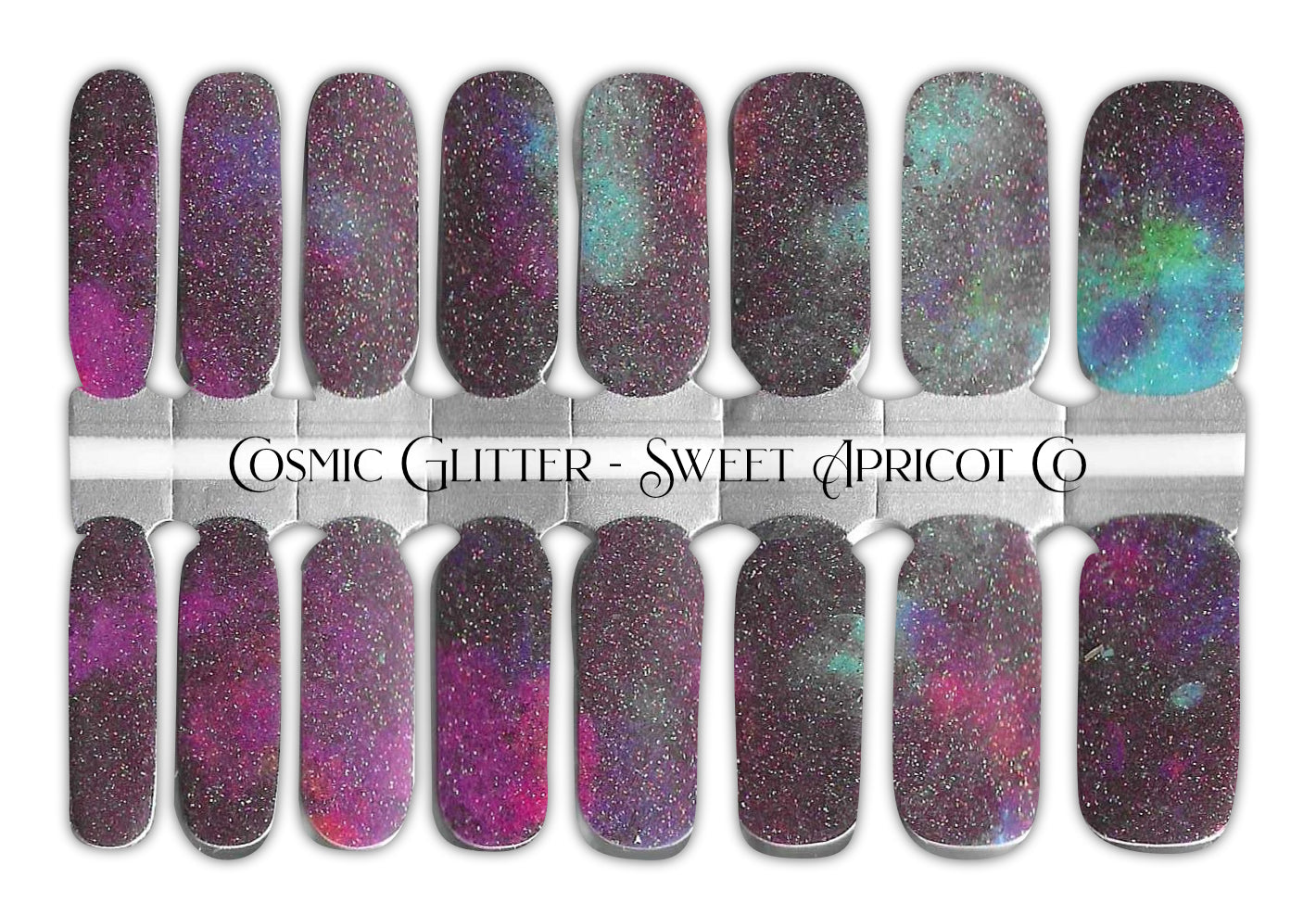 Cosmic Glitter Nail Wraps - Beautiful Glitter Design