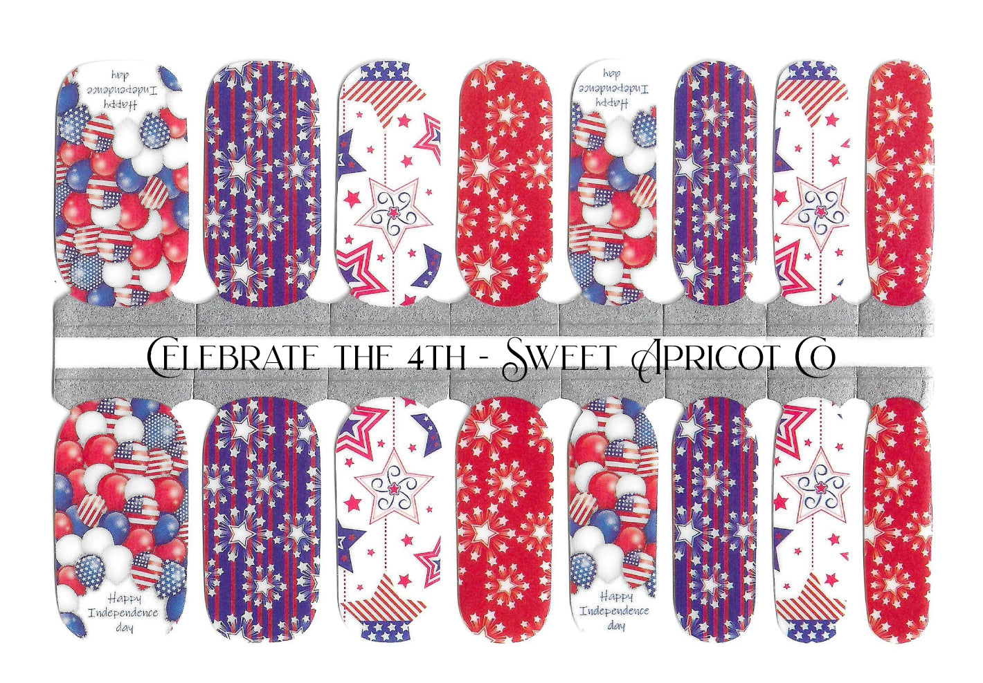 Celebrate the 4th - 4th of July Nail Wraps