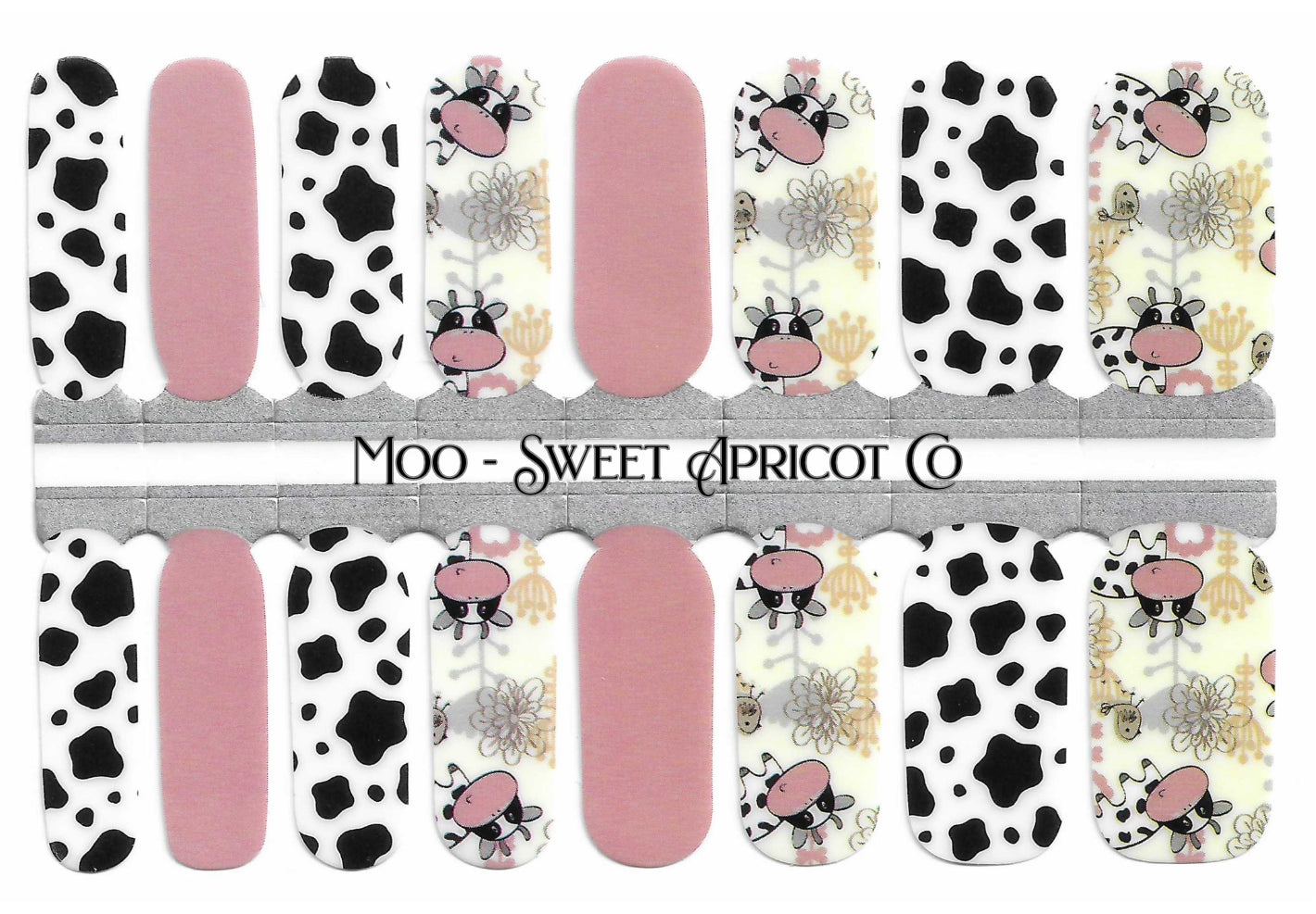 Moo Nail Wraps - Darling Design