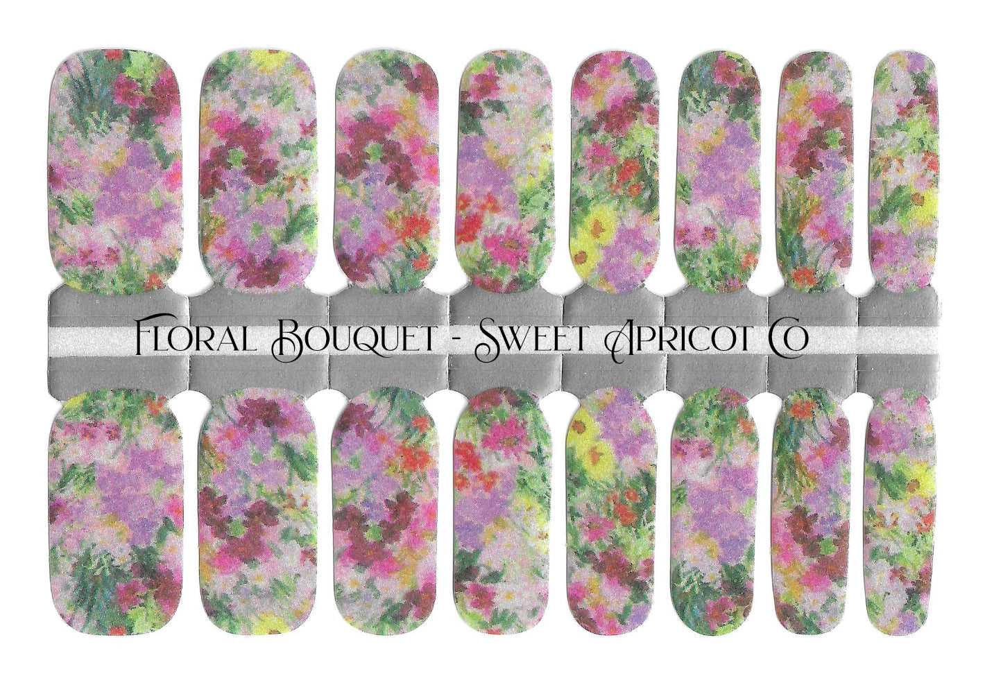 Floral Bouquet Nail Wraps - Floral Theme