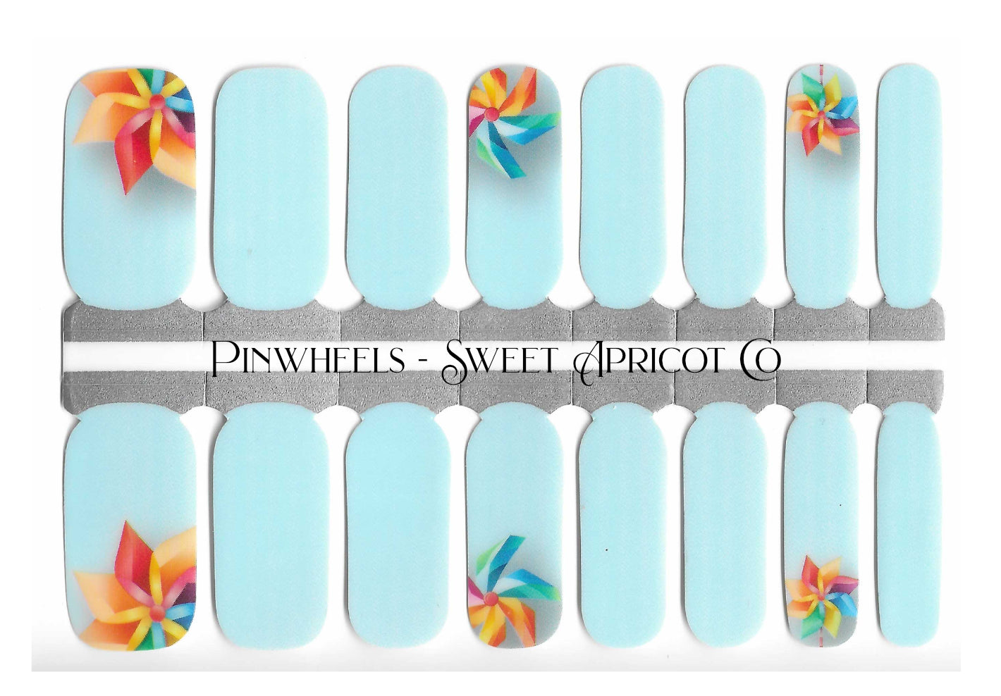 Pinwheels Nail Wraps - Exclusive Playful Design