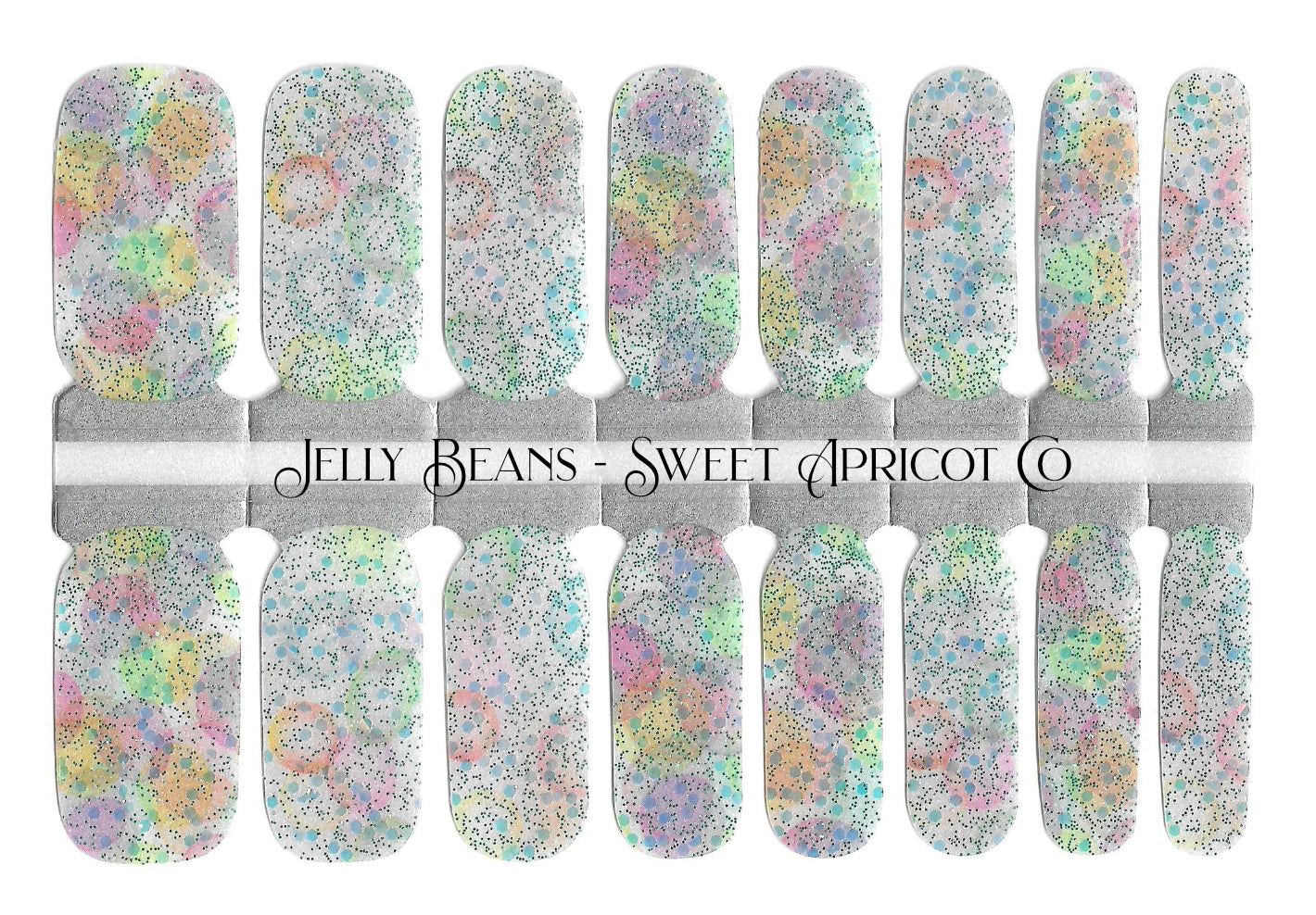 Jelly Beans Nail Wraps - Glitter