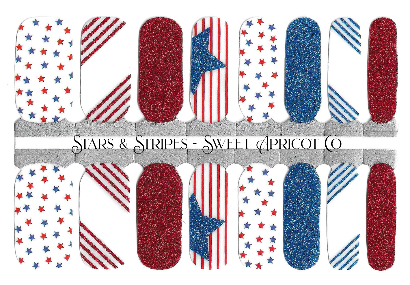 Stars & Stripes - 4th of July Nail Wraps