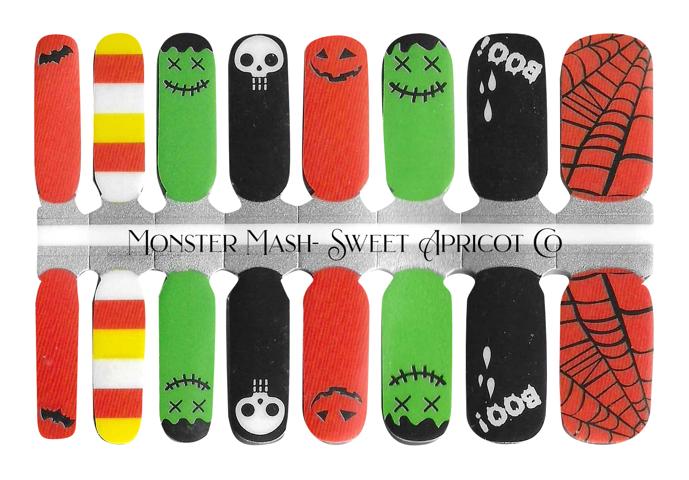 Monster Mash Nail Wraps - Fun Halloween Design