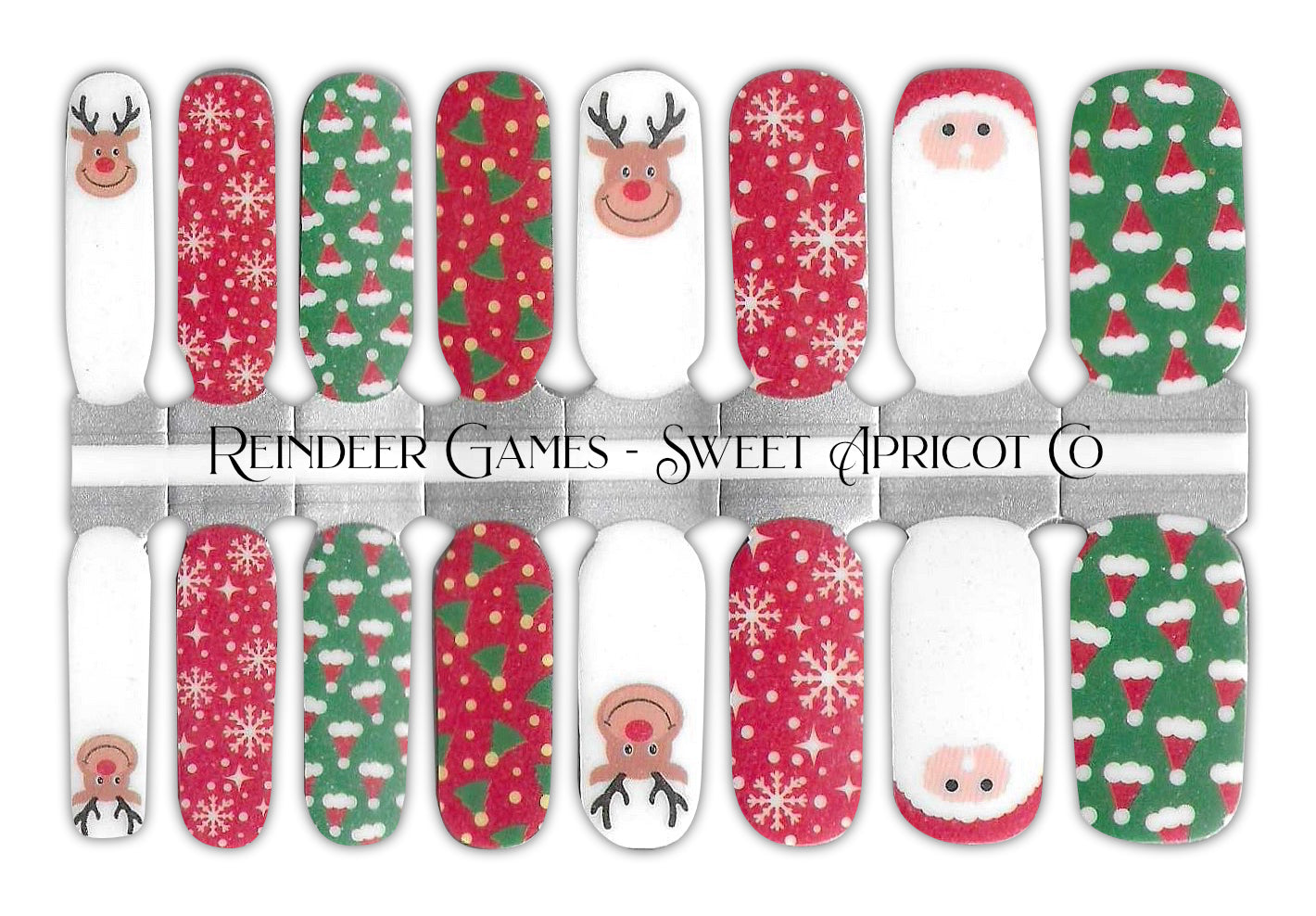 Reindeer Games Nails Wraps - Christmas Design