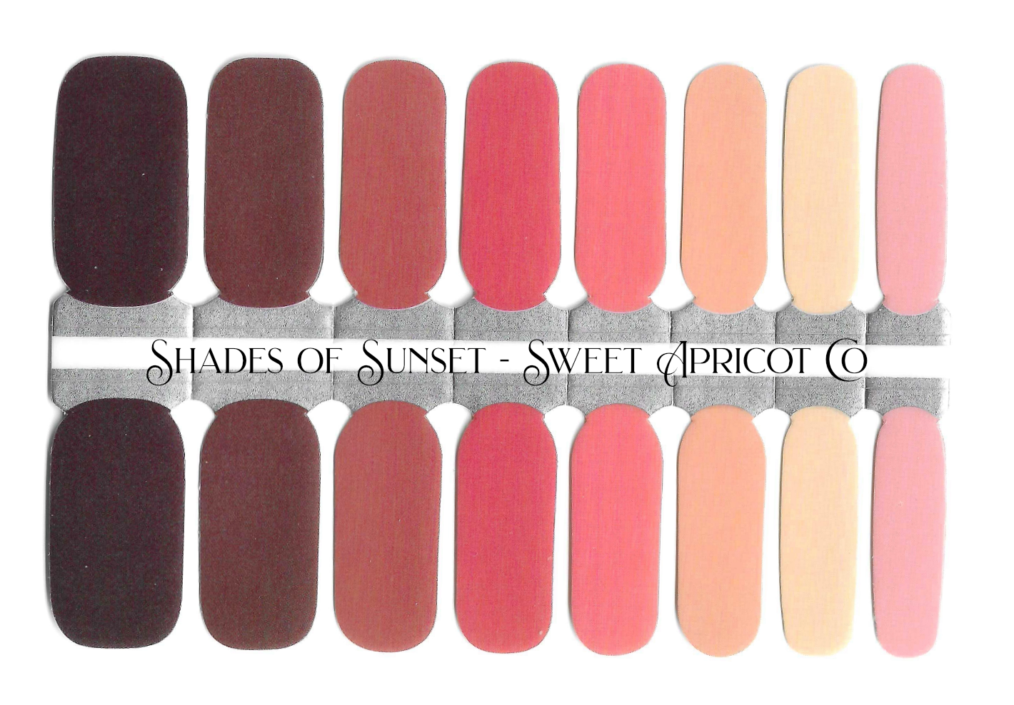 Shades of Sunset Nail Wraps - Gorgeous!