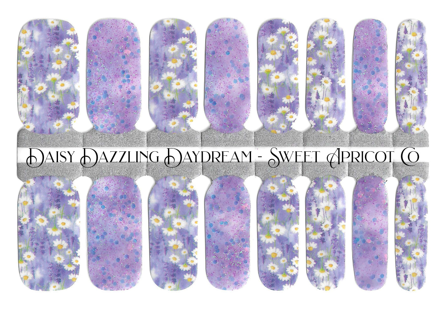 Daisy Dazzling Daydream Nail Wraps - Floral Design