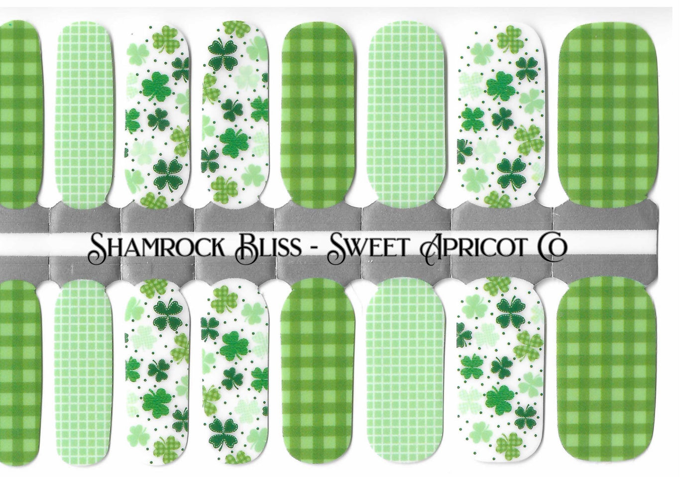 Shamrock Bliss Nail Wraps - Holiday Design