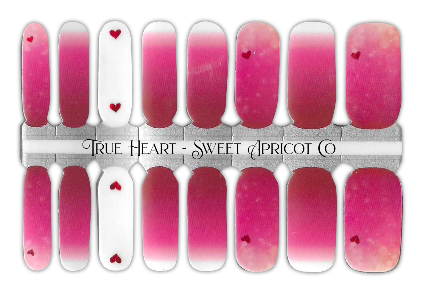 True Heart Nail Wraps - Sweet Valentine Design