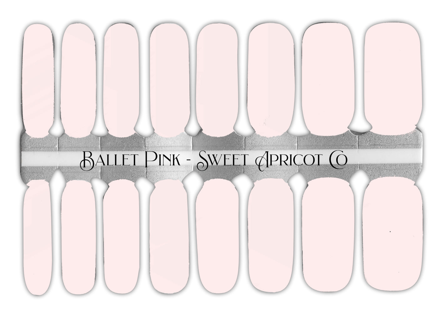 Ballet Pink Nail Wraps - Lovely Delicate Pink Solid Design