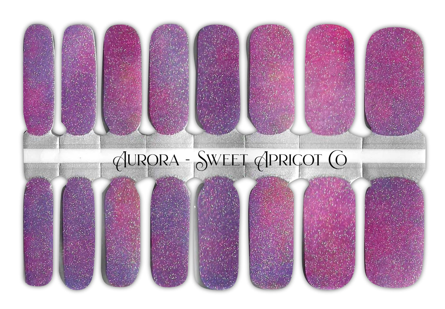 Aurora Nail Wraps - Beautiful Glitter Set