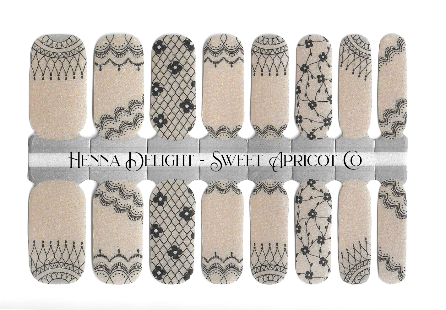 Henna Delight Nail Wraps - Elegant!!