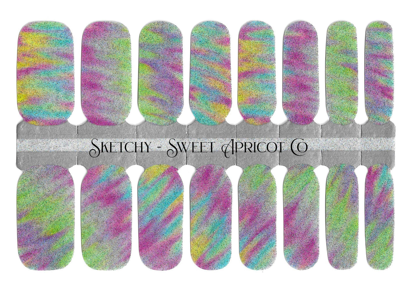 Sketchy Nail Wraps - Glitter