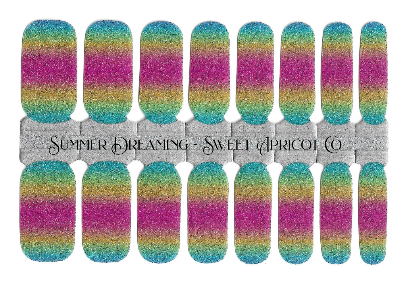 Summer Dreaming Nail Wraps - Ombre Glitter