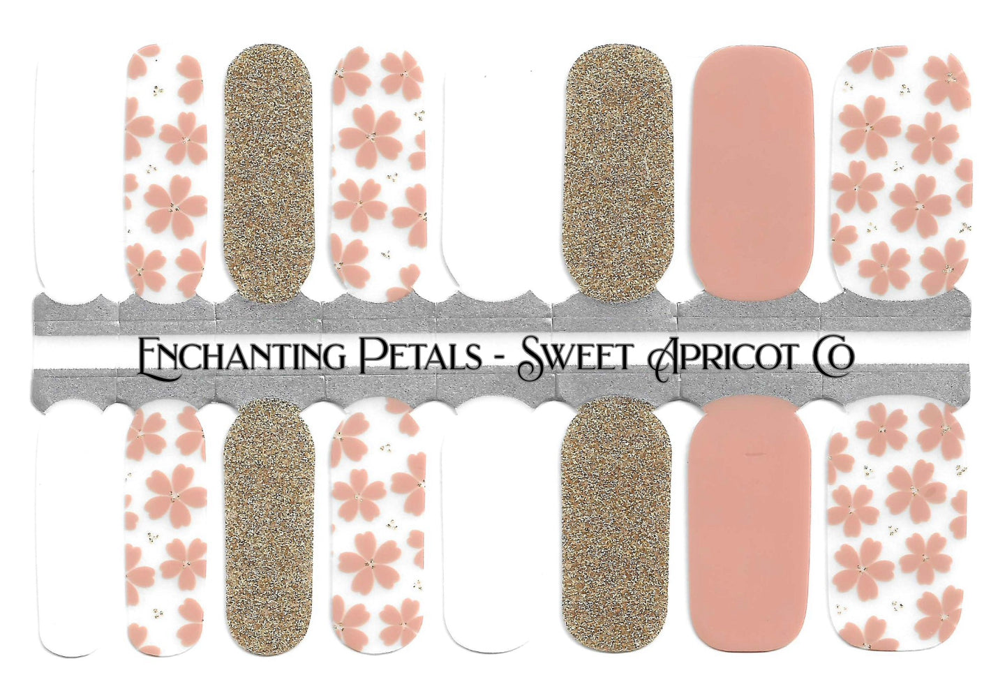 Enchanting Petals Nail Wraps - Sweet Floral Design