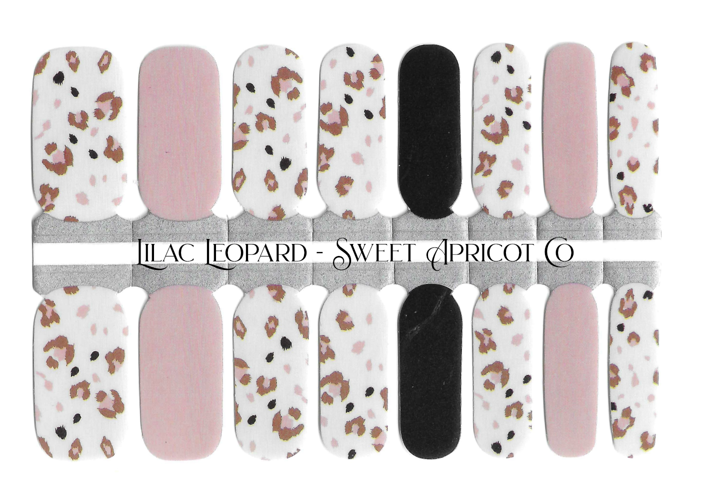 Lilac Leopard Nail Wraps - Gorgeous!