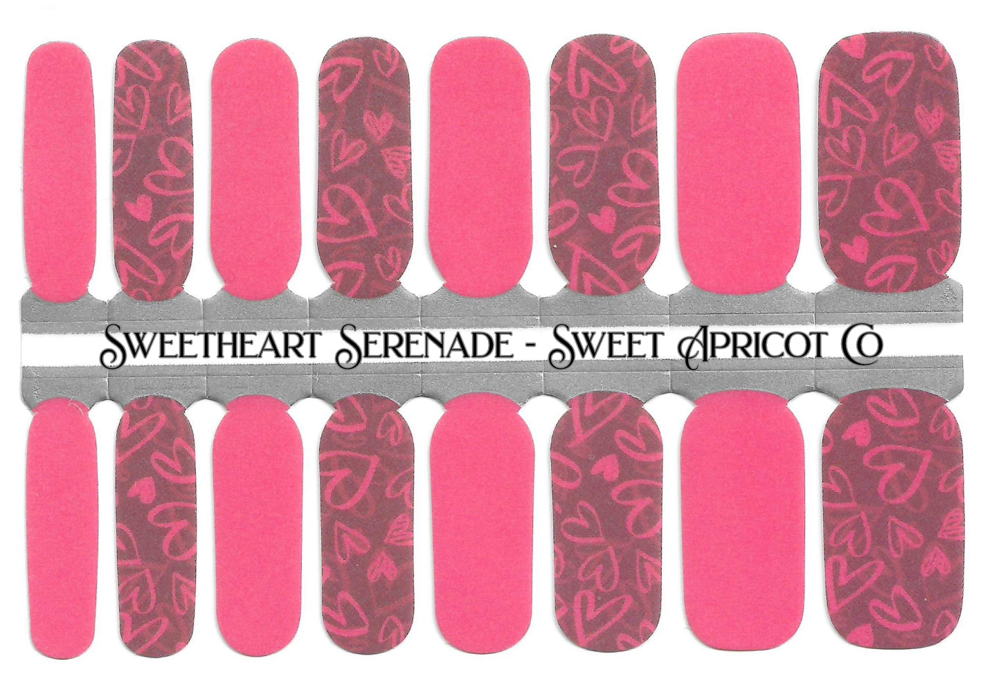 Sweetheart Serenade Nail Wraps - Winter Holiday Design