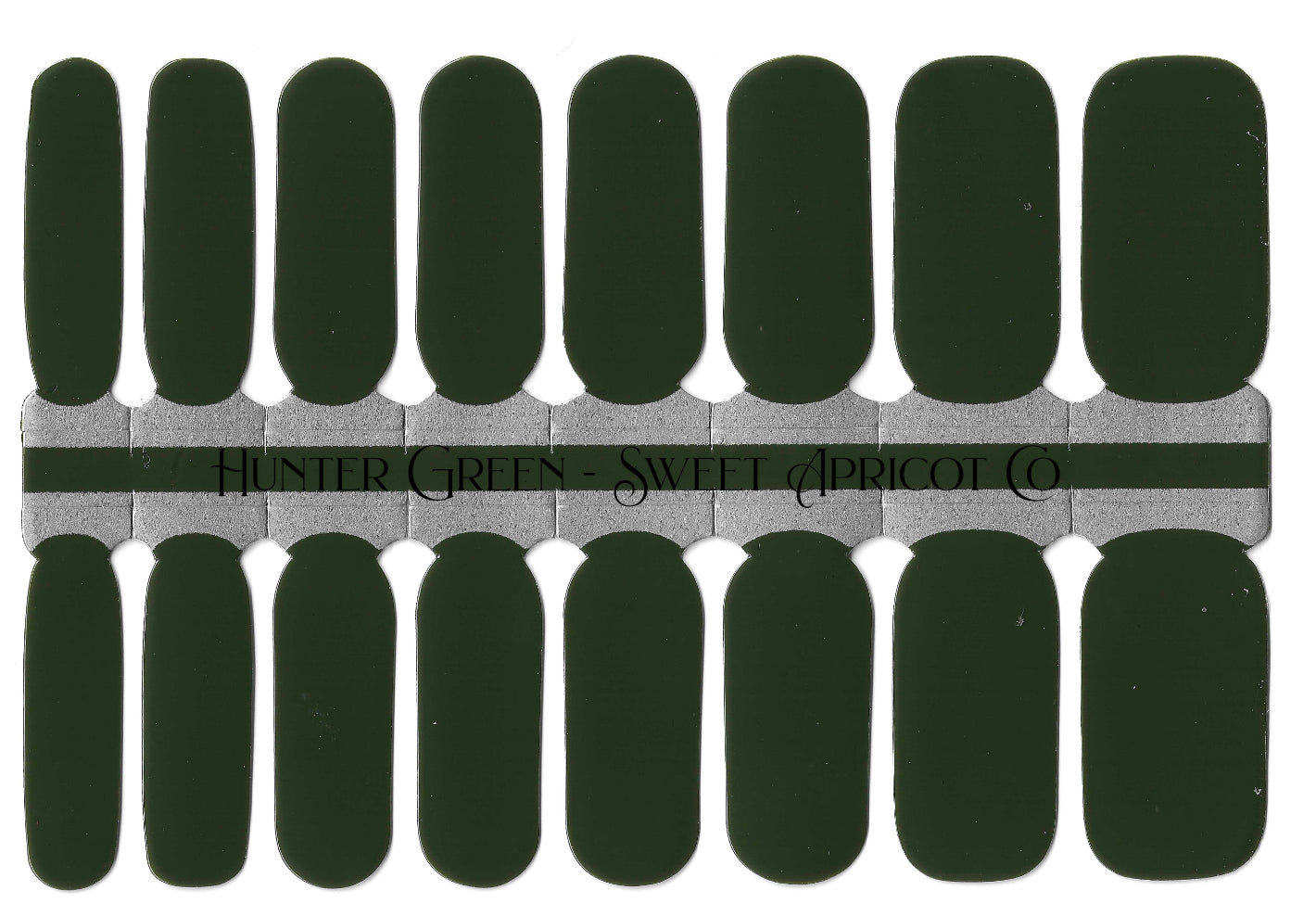 Hunter Green Nail Wraps - Perfect for anytime!!