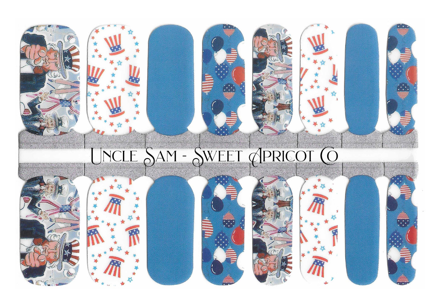 Uncle Sam - 4th of July Nail Wraps