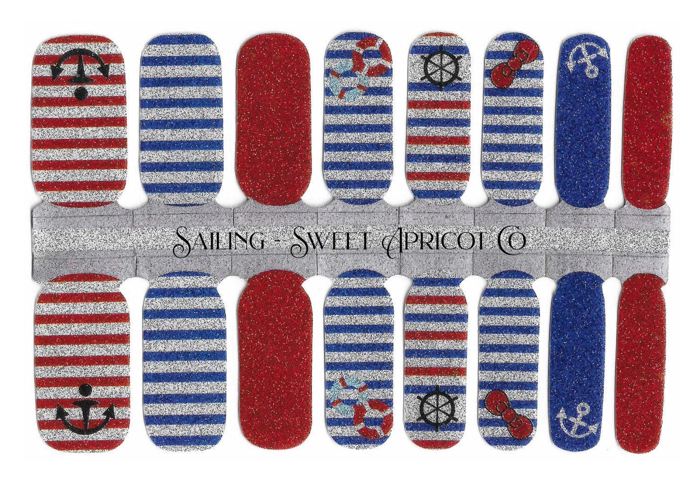 Sailing - Summer Nautical Nail Wraps