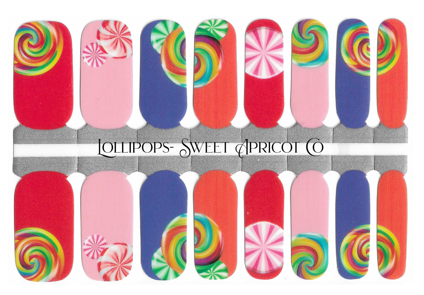 Lollipops Nail Wraps - Exclusive Candy Design