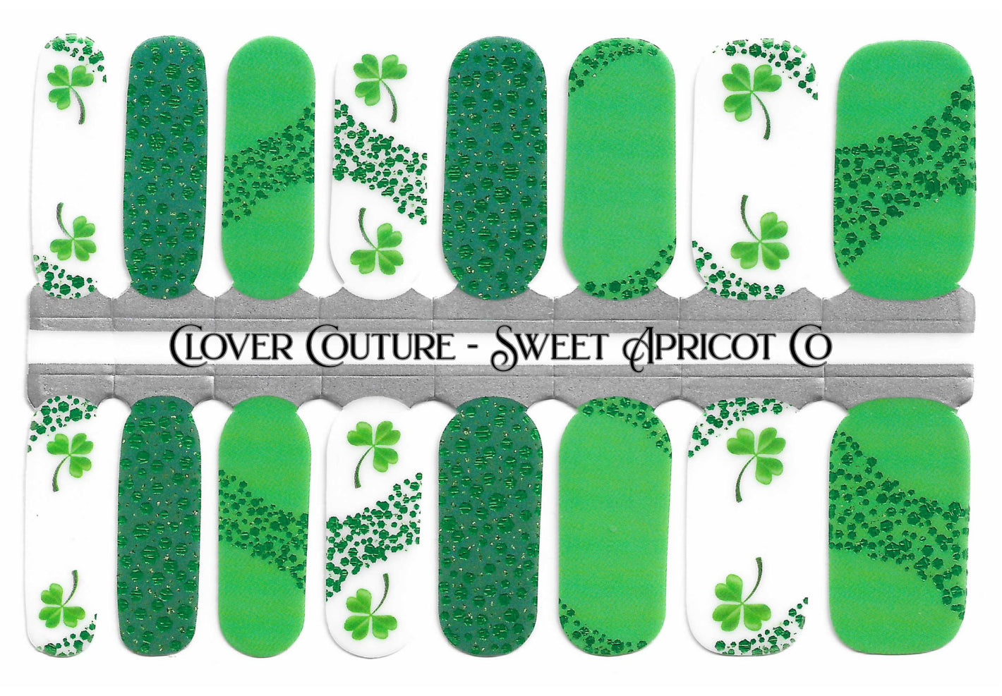 Clover Couture Nail Wraps - St Patrick's Day Design