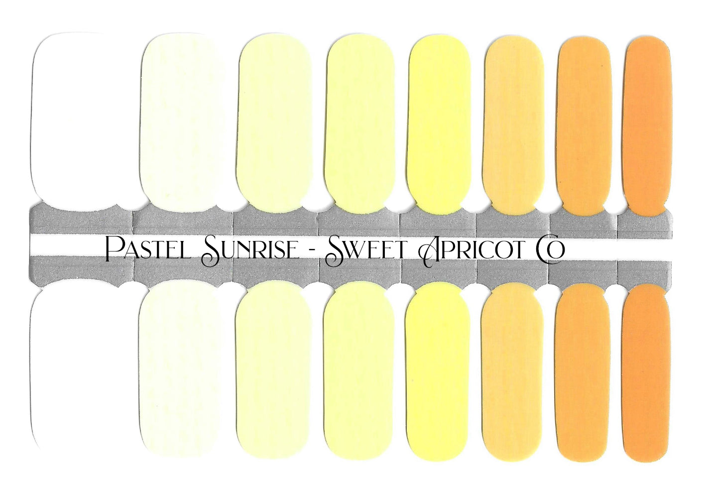 Pastel Sunrise Nail Wraps - Solid