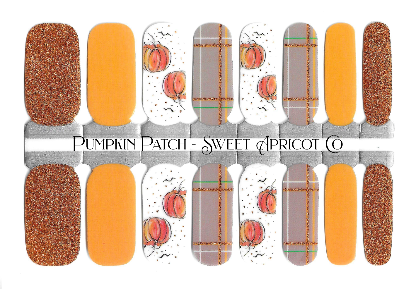 Pumpkin Patch Nail Wraps - so much fun!