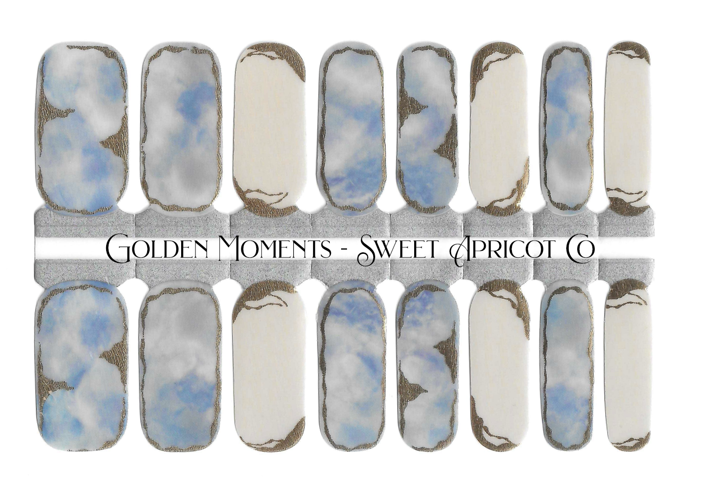 Golden Moments Nail Wraps - Gorgeous!