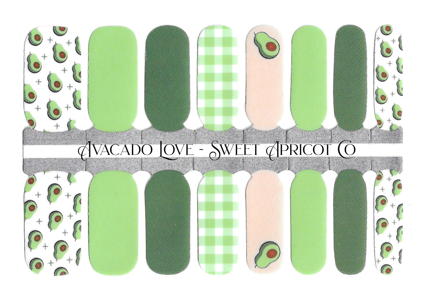 Avocado Love - Fun Nail Wraps