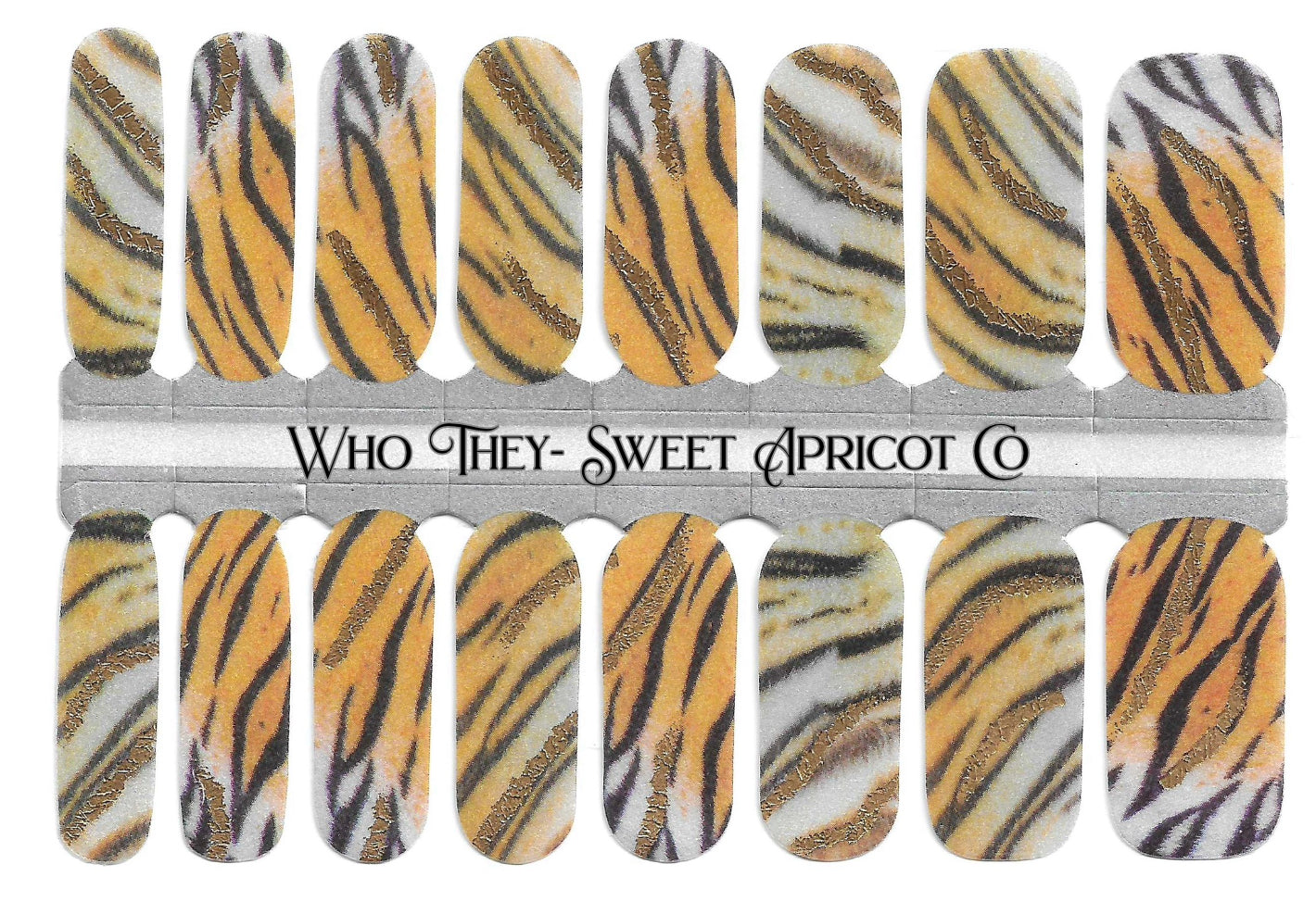 Who They Nail Wraps - Darling Tiger Stripes Design