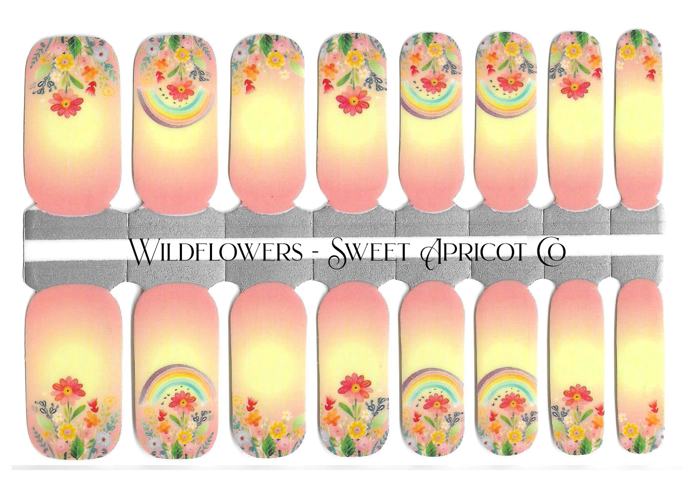 Wildflowers Nail Wraps - Exclusive Whimsical Design