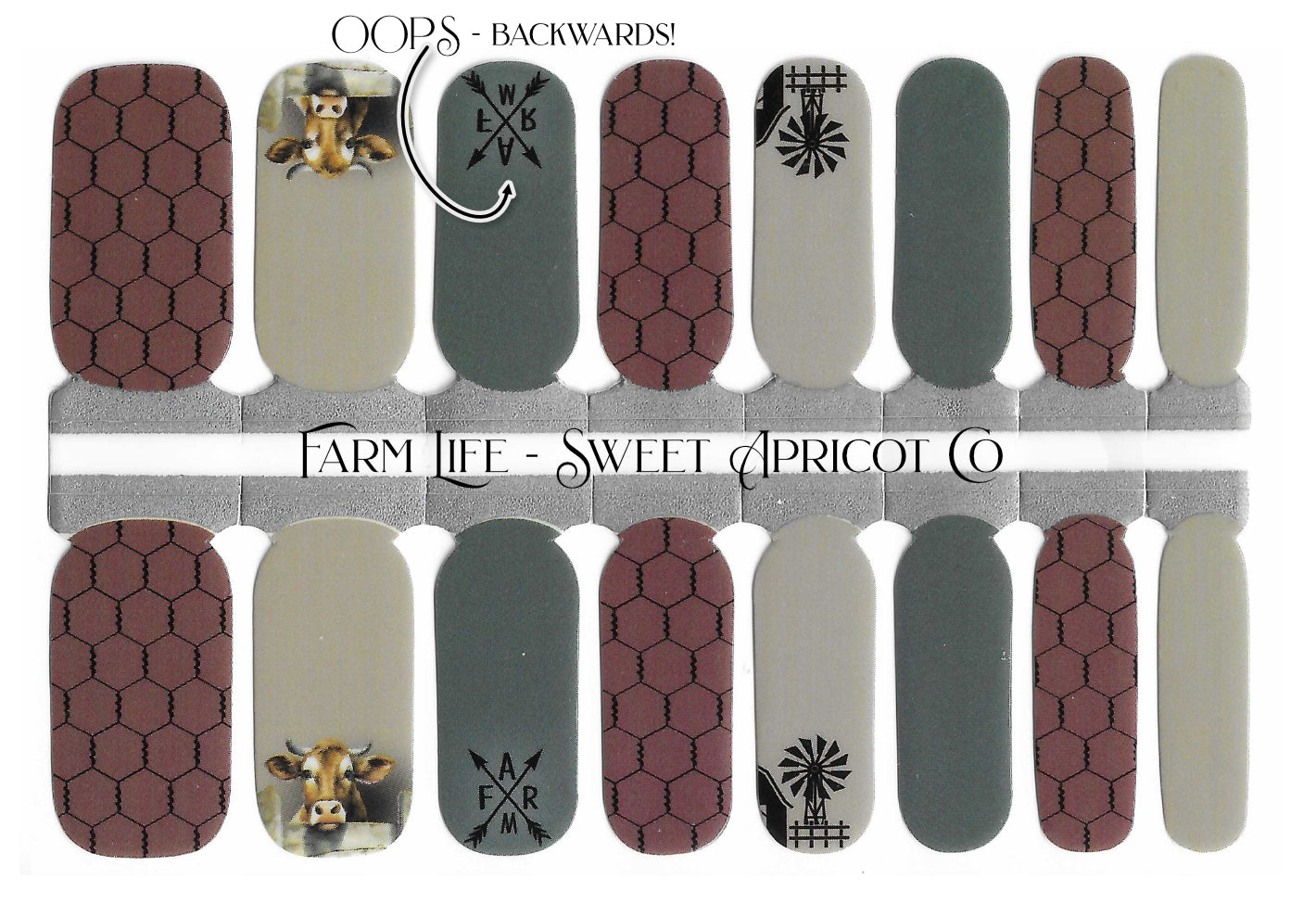 OOPS - Farm Life Nail Wraps - Exclusive Farm Design