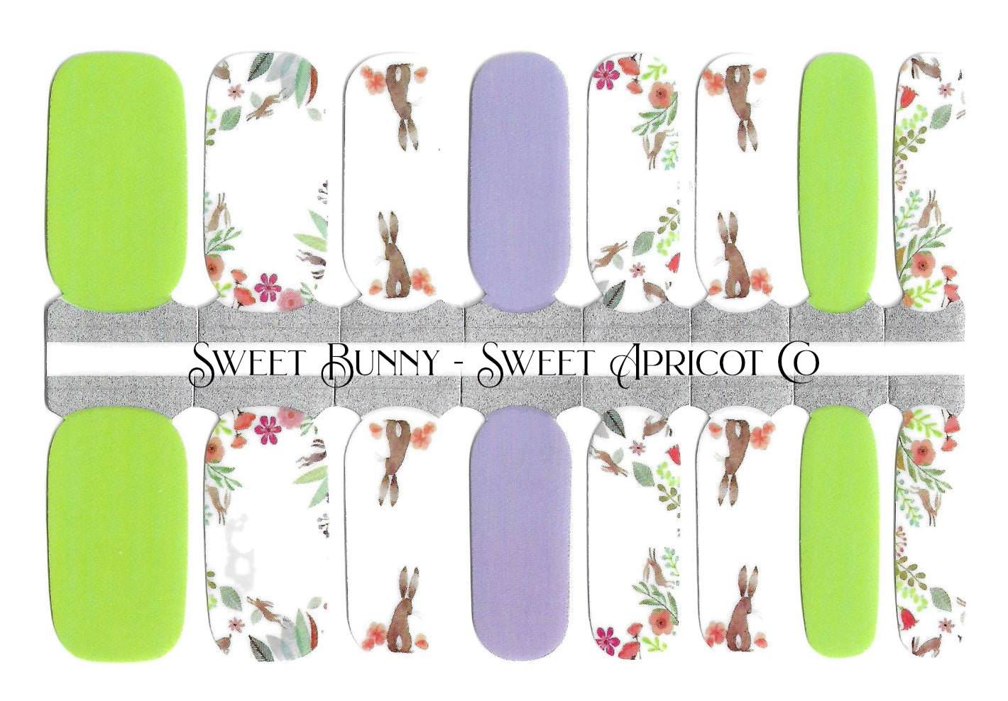 Sweet Bunny Nail Wraps - Spring Design